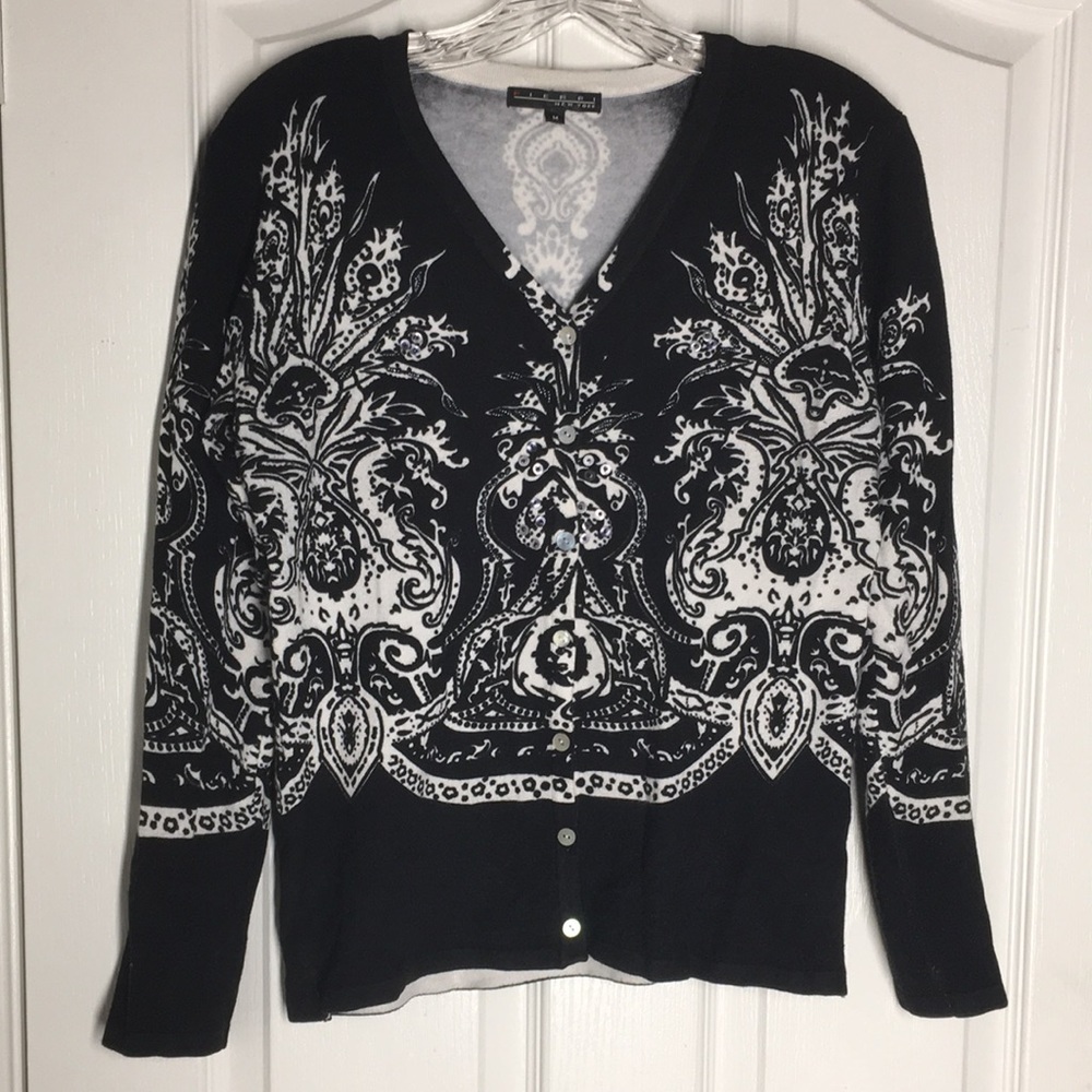 FINAL MARKDOWN Ladies’ Pierri New York Beaded & Sequined Cardigan Sweater (M)
